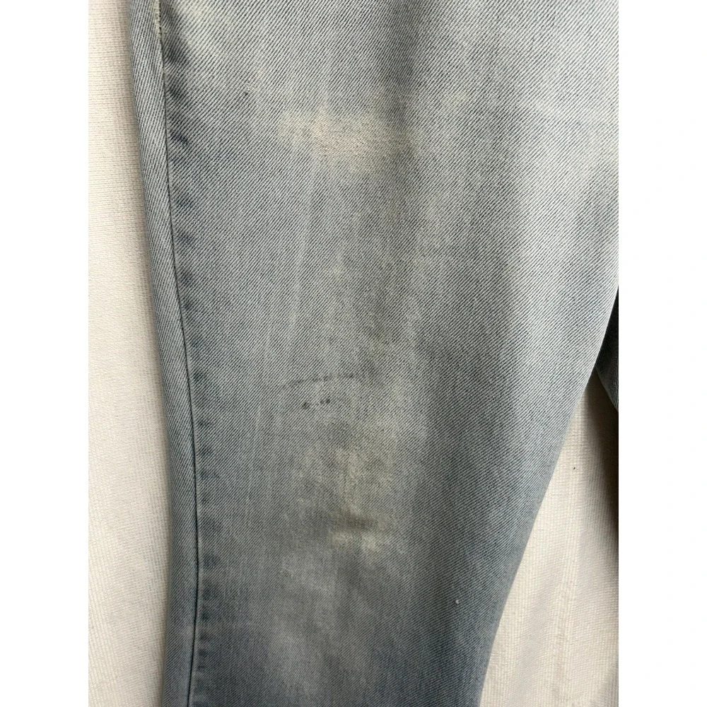 Vintage Levis  Jeans 36x31 Bell Bottom Flare Orange Tab 70s Distress Light Wash